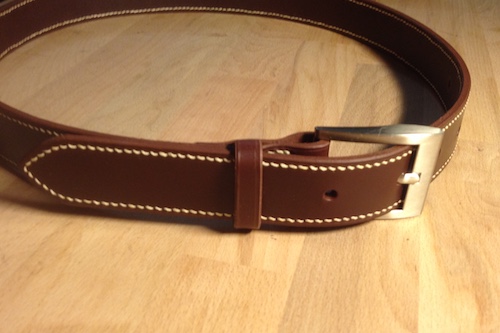 maroquinerie: ceinture cuir luxe modèle Elegante