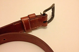 maroquinerie: ceinture cuir cousue main simplissime